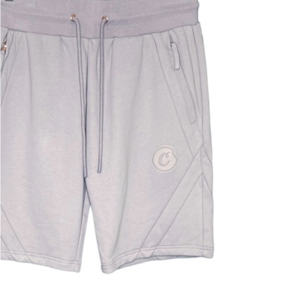 New Cookies First Light Jersey Fleece Short Grey Lilac NWOT - Picture 3 of 9